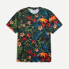 Shein Men Jungle Leaf Print T-shirt