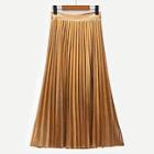 Shein Pleated Velvet Midi Skirt