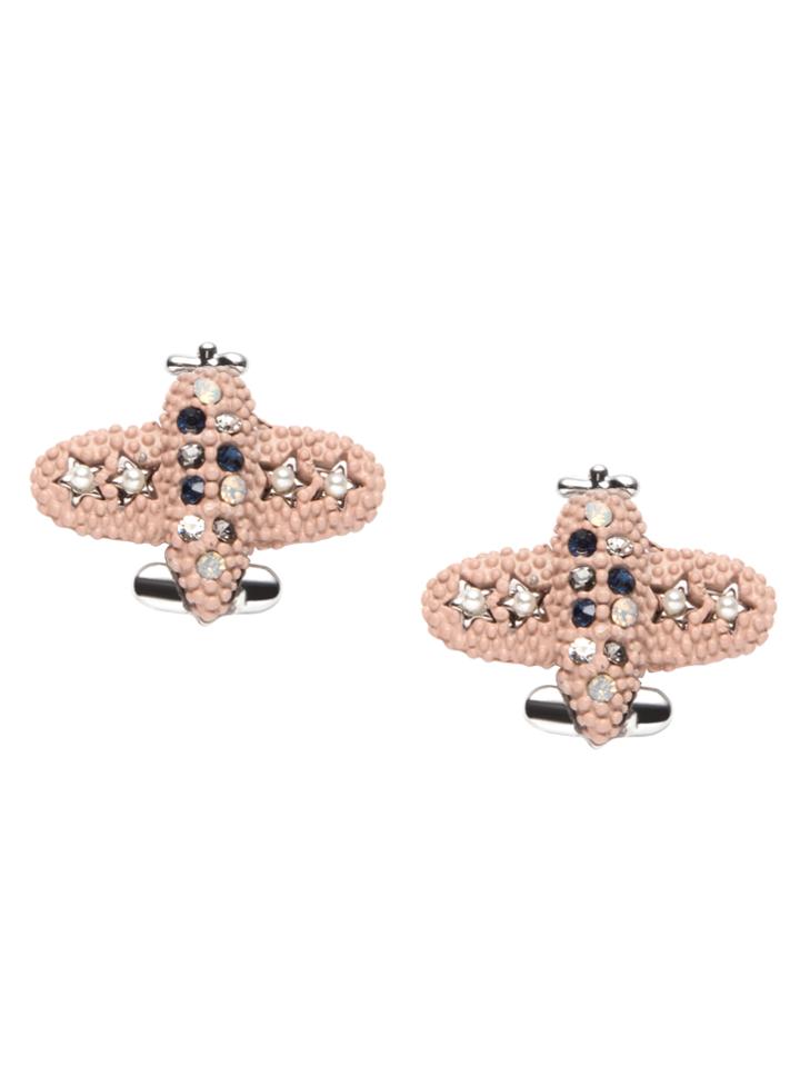 Shein Pink Rhinestone Faux Pearl Stud Earrings