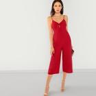 Shein Cut Out Back Knot Cami Jumpsuit