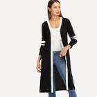 Shein Single Breasted Colorblock Outerwear