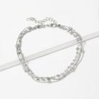 Shein Disc Detail Layered Chain Anklet
