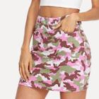 Shein Camouflage Bodycon Skirt