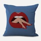 Shein Lips Print Pillowcase 1pc