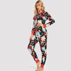 Shein Cartoon & Letter Print Jumpsuit