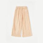 Shein Girls Elastic Waist Textured Pants