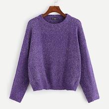 Shein Plus Drop Shoulder Flecked Sweater