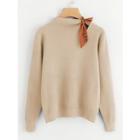 Shein Plus Self Tie Neck Sweater