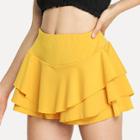 Shein Tiered Layer Solid Shorts