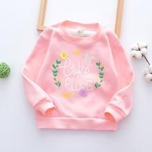 Shein Toddler Girls Random Floral & Letter Print Sweatshirt