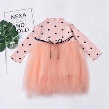 Shein Girls Polka Dot Mesh Dress