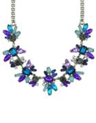 Shein Rhinestone Flower Shourouk Necklace