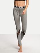 Shein Grey Letters Print Patchwork Sport Pants