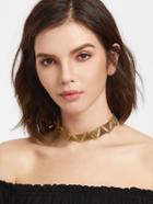Shein Gold Triangle Statement Choker