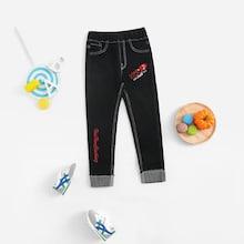 Shein Toddler Girls Embroidery Detail Jeans