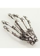 Rosewe Skeleton Hand Shape Silver Hair Claw