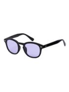 Shein Vintage Purple Lenses Square Sunglasses