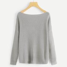 Shein Ribbed Solid Jumper