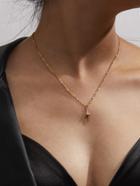 Shein Flash Shaped Pendant Chain Necklace