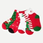 Shein Christmas Kids Colorblock Socks 5pairs