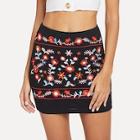 Shein Floral Embroidered Bodycon Skirt