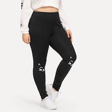 Shein Plus Cat Print Leggings
