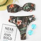 Shein Knot Front Crisscross Detail Bikini Set