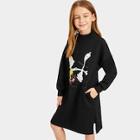 Shein Girls Cartoon Print Sweat Dress