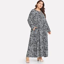 Shein Plus Graphic Print Dress