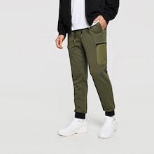 Shein Men Zip Pocket Side Drawstring Waist Pants