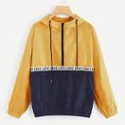 Shein Half Zip Letter Print Jacket