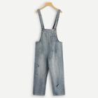 Shein Ripped Pocket Decoration Denim Jumpsuit