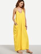 Shein V-neckline Plain Maxi Slip Dress