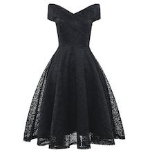 Shein 50s Off The Shoulder Flare Lace Dress