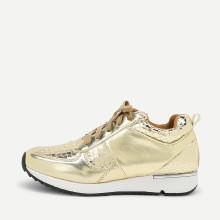 Shein Metallic Lace Up Low Top Sneakers