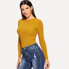 Shein Solid Ribbed Jumper