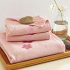 Shein Flower Embroidered Bath Towel Set 3pcs