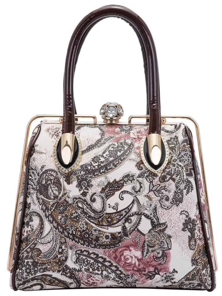 Shein Coffee Paisley Print Stereotypes Bag