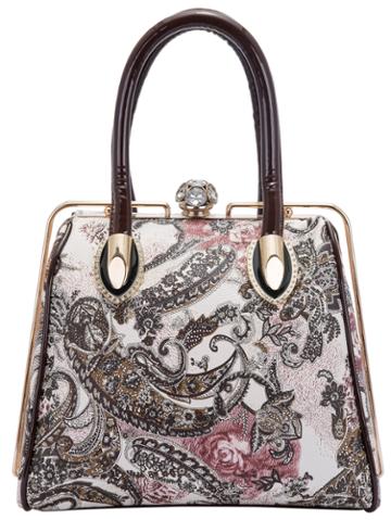 Shein Coffee Paisley Print Stereotypes Bag