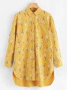 Shein High Low Hem Shirt Dress
