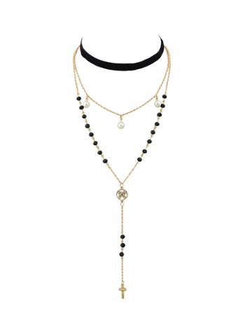 Shein Gold Color Hip Hop  Choker Necklaces