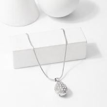 Shein Waterdrop Shaped Rhinestone Pendant Necklace