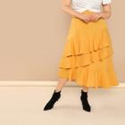 Shein Plus Layered Flounce Skirt
