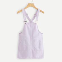 Shein Dual Pocket Over Denim Dress