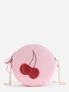 Shein Cherry Pattern Ball Shaped Pu Bag
