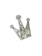 Shein Silver Rhinestone Crown Brooch High Quality Women Accessories