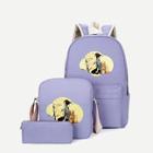 Shein Girl Print Backpack With Crossbody Bag 3pcs