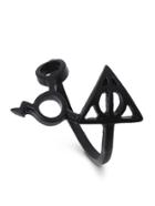 Shein Black Deathly Hallows Shaped Ring