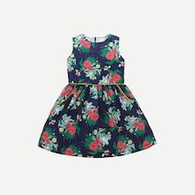 Shein Toddler Girls Floral Print Sleeveless Dress