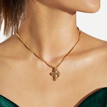 Shein Cross Drop Chain Necklace